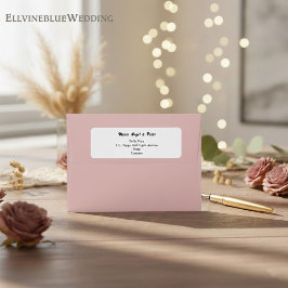 Minimalist Typography Return Address Label