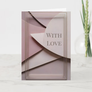 Minimalist Valentine Greeting Card Karte