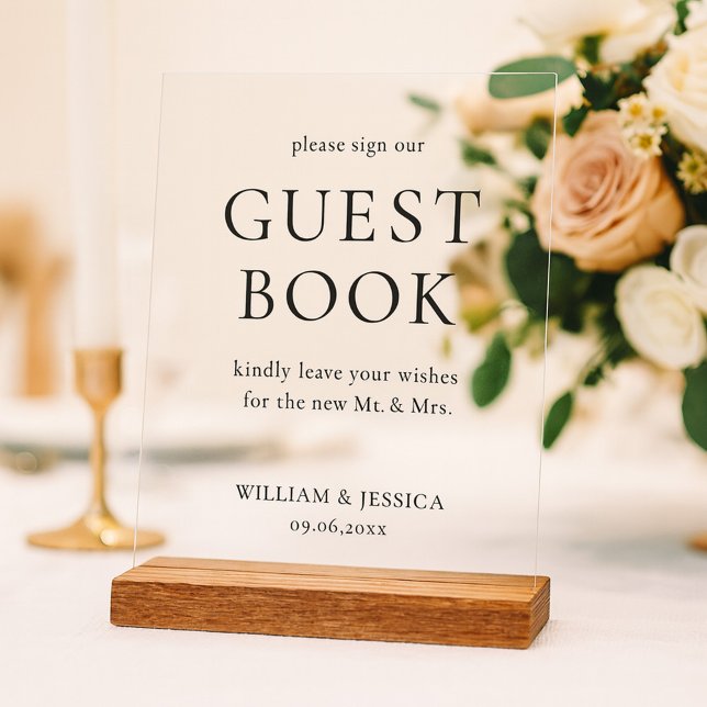 Minimalist Wedding Guest Book (Créateur téléchargé)