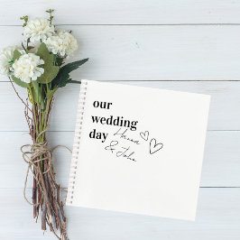 Minimalist Wedding Guest Book Notizbuch