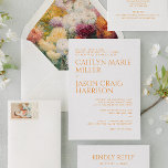 Minimalist Wedding Invitation Einladung<br><div class="desc">Planning a modern and chic wedding? Look no further than our modern minimalist design,  customizable to any color and easy on your budget. Choose one of our envelope liners to add a pop of colorful modern florals or whimsical watercolor botanicals to your suite.</div>