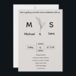 Minimalist Wedding Invitation Template Einladung<br><div class="desc">This minimalist wedding invitation is designed with elegance and simplicity in mind. Perfect for modern couples who appreciate clean lines, neutral tones, and timeless beauty. Every detail is carefully balanced to highlight your special day without distraction. Ideal for digital use or high-quality printing, this design brings sophistication and warmth to...</div>