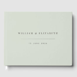 Minimalist Wedding  | Pale Sage Gästebuch