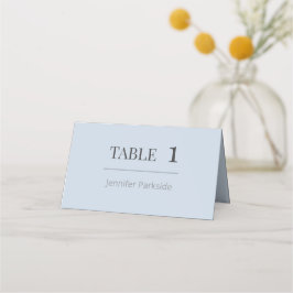 Minimalist Wedding Place Cards | Dusky Blue Platzkarte