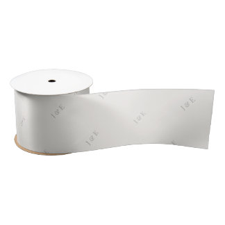 Minimalist Wedding Ribbon | Modern | Warm Ivory Satinband