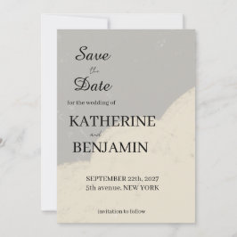 Minimalist Wedding Save The Date