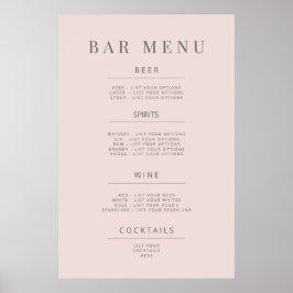 Minimalist Wedding Sign Poster