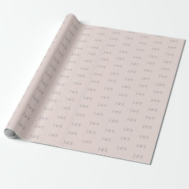 Minimalist Wedding Wrapping Paper | Warm Blush Geschenkpapier