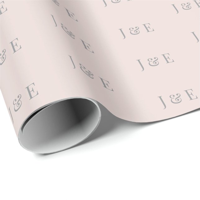 Minimalist Wedding Wrapping Paper | Warm Blush Geschenkpapier (Rolleneckpunkt)