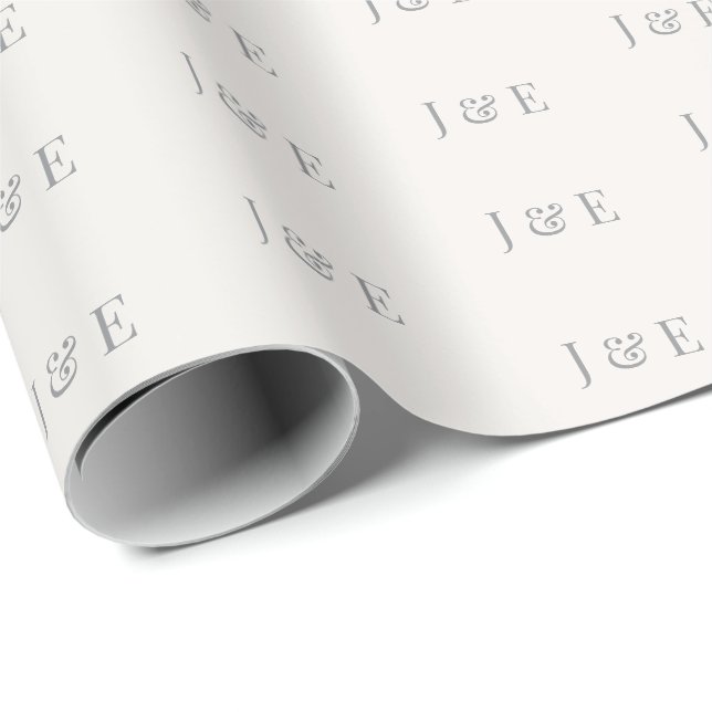 Minimalist Wedding Wrapping Paper | Warm Ivory Geschenkpapier (Rolleneckpunkt)