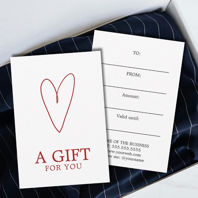 Minimalist White Red Heart Playful Warm  (Von Creator hochgeladen)