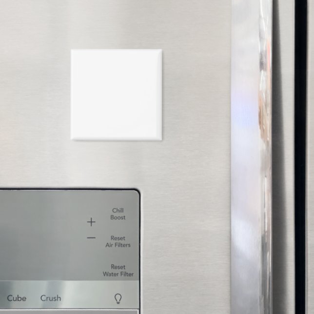 Minimalist white solid plain simple modern elegant magnet (In Situ (Kühlschrank))