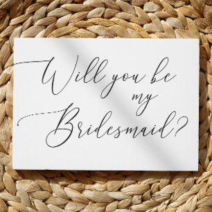 Minimalist Will You Be My Bridesmaid - Vorlage