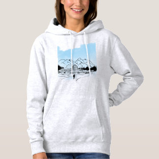 Minimalist Winter Mountain Adventure Sweatshirt -