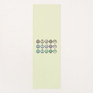 Minimalist Zen Buddhist Mudras Yoga mat Yogamatte