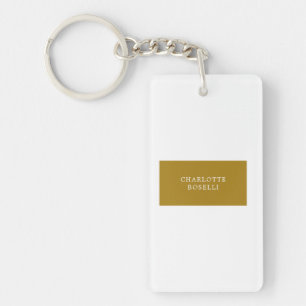 Minimaliste Classique Professionnel Couleur Or