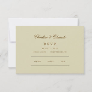 Minimaliste Élégant   Site web RSVP & QR