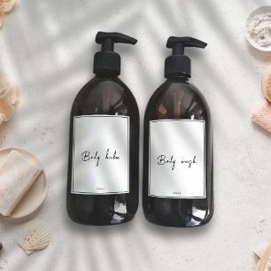 Minimaliste étanche modifiable Étiquettes de salle