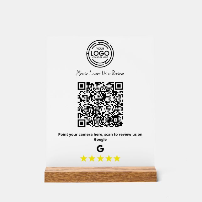 Minimaliste Google Avis Business Qr Code (Recto)