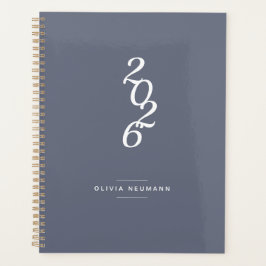Minimaliste hebdomadaire gris 2022 | Planificateur