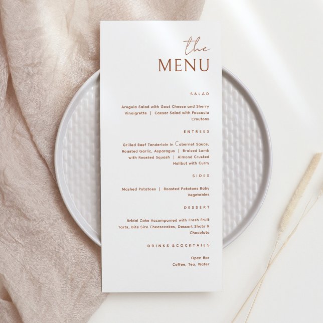 Minimaliste La Carte Menu (Créateur téléchargé)