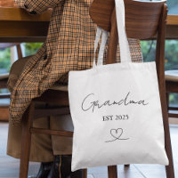 Minimaliste Mamie Année de création | Sac cabas pe