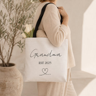 Minimaliste Mamie Année de création   Sac cabas pe
