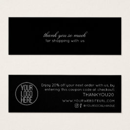 Minimaliste Moderne Client Merci Remise Insertion