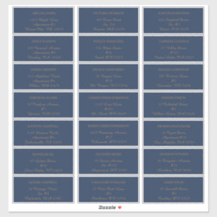 Minimaliste moderne   étiquettes de adresse invité