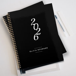 Minimaliste Nom personnalisé noir et blanc