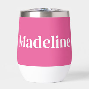 Minimaliste rose fille personnalisée