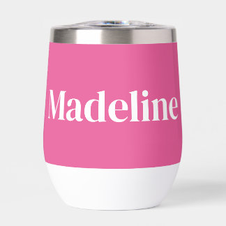 Minimaliste rose fille personnalisée