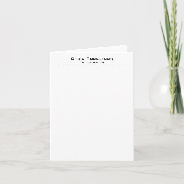 Minimaliste simple blanc professionnel simple (Devant)