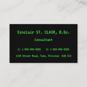 Minimaliste, simple et simple Carte de visite
