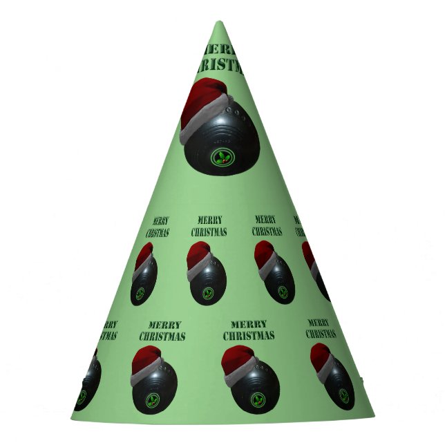Minimalisten Bowls Frohe Weihnachten, Partyhütchen (Vorderseite)