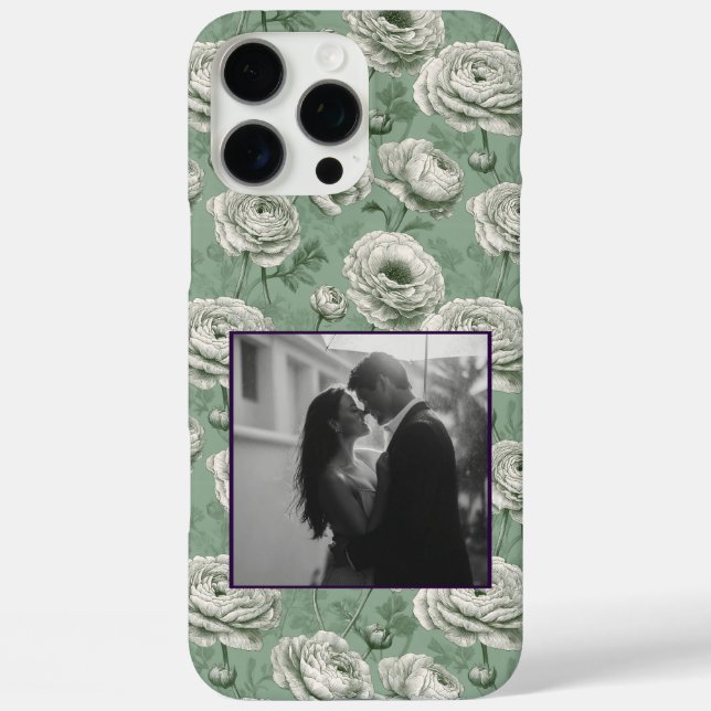 Minimalistic Best Friend Gift Ranunculus Custom  iPhone 16 Pro Max Hülle (Rückseite)