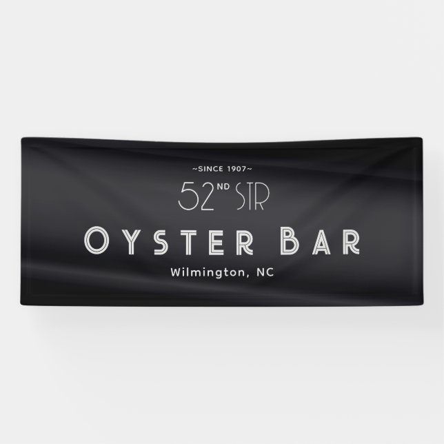 Minimalistic Deco Style | Black Pearl Banner (Horizontal)