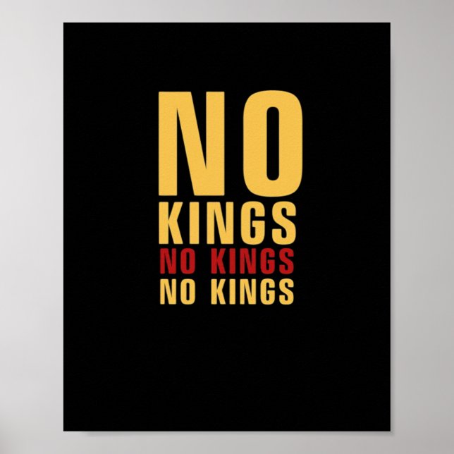 Minimalistic Design No Kings Rebellious No Kings C Poster (Vorne)