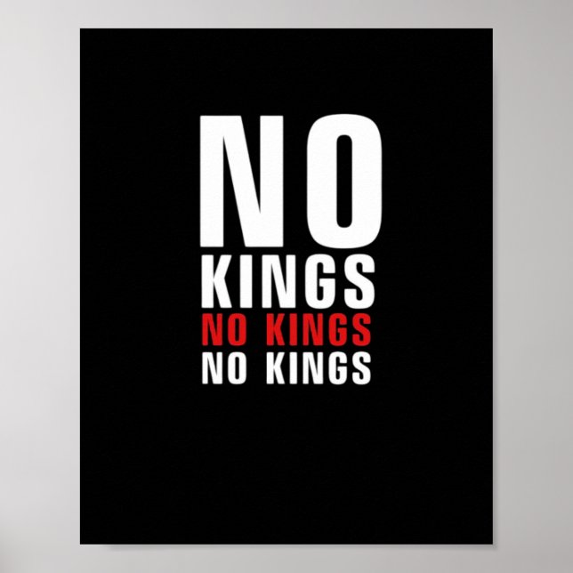 Minimalistic Design No Kings Rebellious No Kings G Poster (Vorne)
