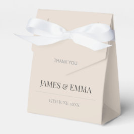 Minimalistic Elegant Typography Soft Latte Geschenkschachtel