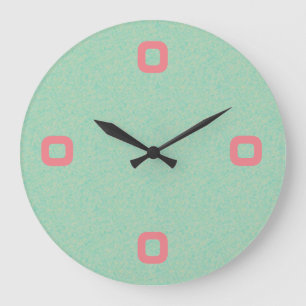Minimalistic grafische vierteljährliche Stellen Große Wanduhr