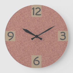 Minimalistic grafische vierteljährliche Stellen Große Wanduhr