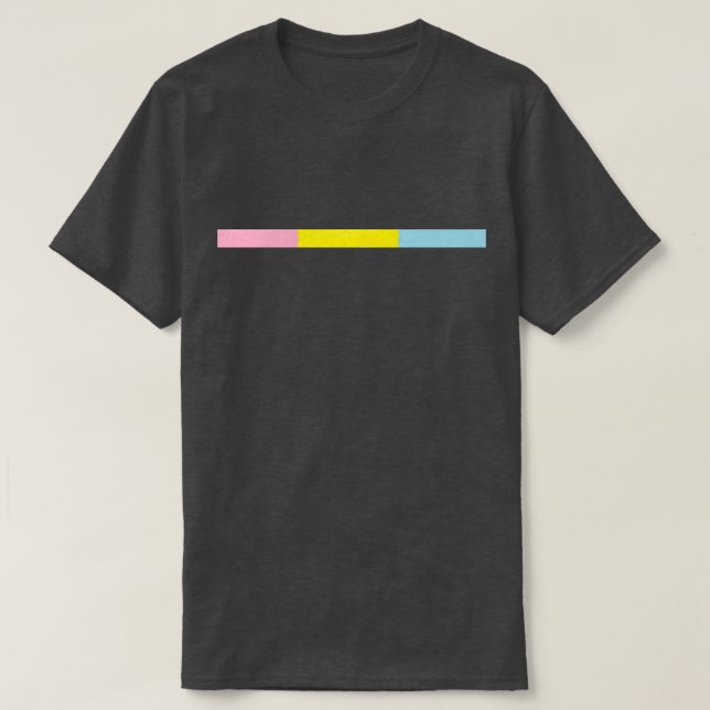 Minimalistic Pansexual Stolz T-Shirt (Design vorne)