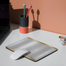 Minimalistic Slick Silver & Gold Metallic Texture