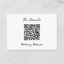 Minimalistic wedding begleitkarte