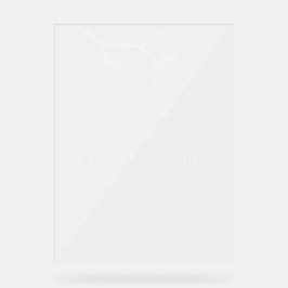 Minimalistic Welcome Unplugged Wedding Ceremony Acrylschild
