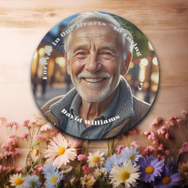 Minimalistisch 1 Beerdigung des Fotos Pappteller