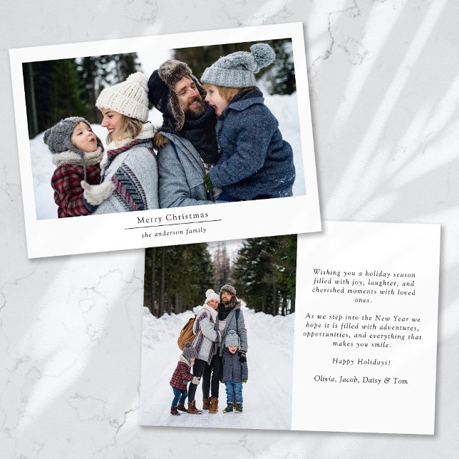 Minimalistisch 2 Foto Frohe Weihnachten (Von Creator hochgeladen)