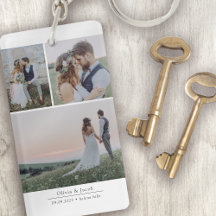 Minimalistisch 3 Bilder Hochzeit Foto Keepake
