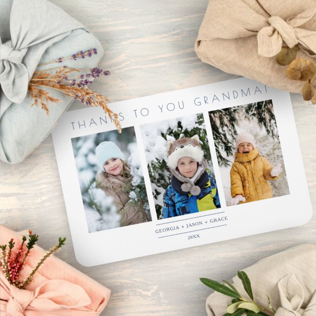 Minimalistisch 3 Fotos Collage Keepake für die Fam Magnet (Von Creator hochgeladen)